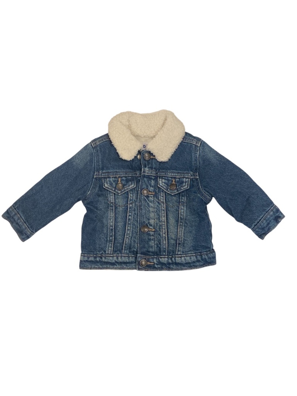 Old Navy (NEW) Baby Boys' Sherpa-Collar Jean Trucker Jacket 6-12 Months